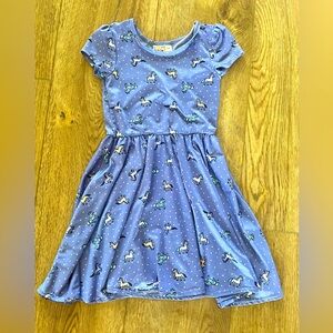 DotDotSmile Unicorn Pattern Cap Sleeve Ballerina Dress - like new condition